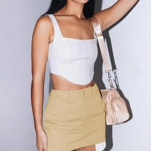 Princess Polly Beige Mini Skirt US size 6